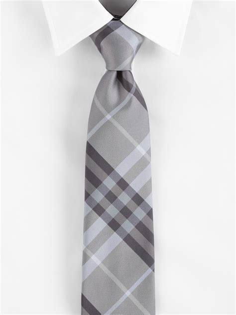 burberry grey check tie|burberry ties on sale.